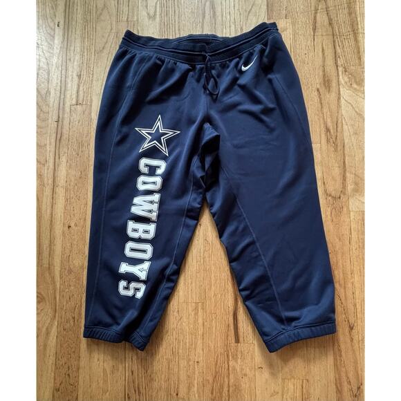 Men’s Women’s Nike Dallas Cowboys NFL Apparel Pants Sweats Therma-Fit 3/4 size L - Picture 1 of 4